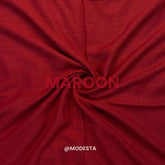 Turkish Lawn Hijab - Maroon